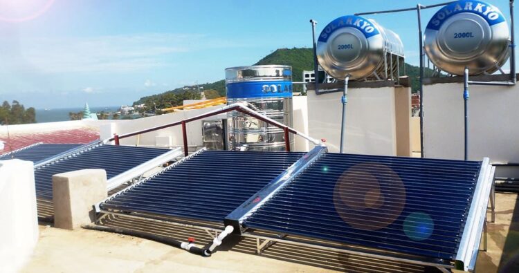 Ứng dụng của bình nước nóng năng lượng mặt trời trong cuộc sống hiện đại