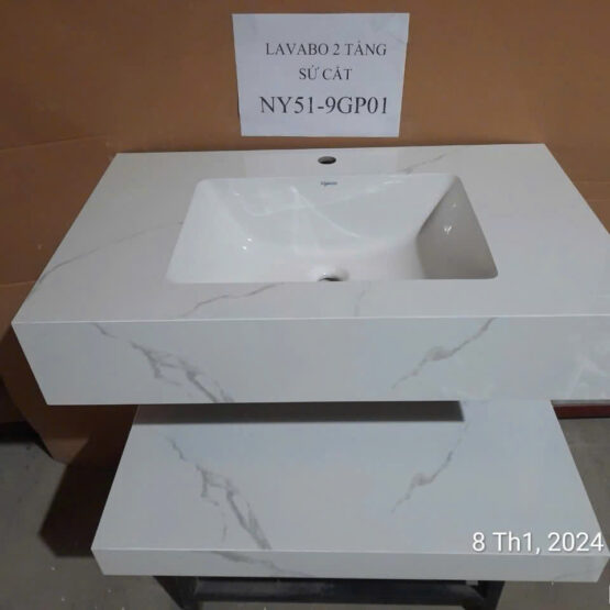 Chậu bàn đá 2 tầng Viglacera NY51-9GP01