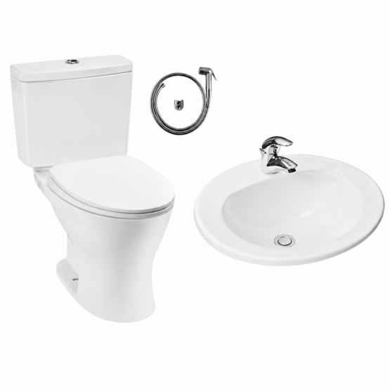 COMBO17C TOTO Bộ CS735DT10#XW + L501C#XW + TVCF201