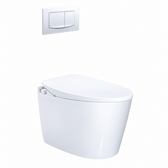 Bồn Cầu Treo Tường CAESAR CPT1505/TAF060 Nắp Rửa Cơ